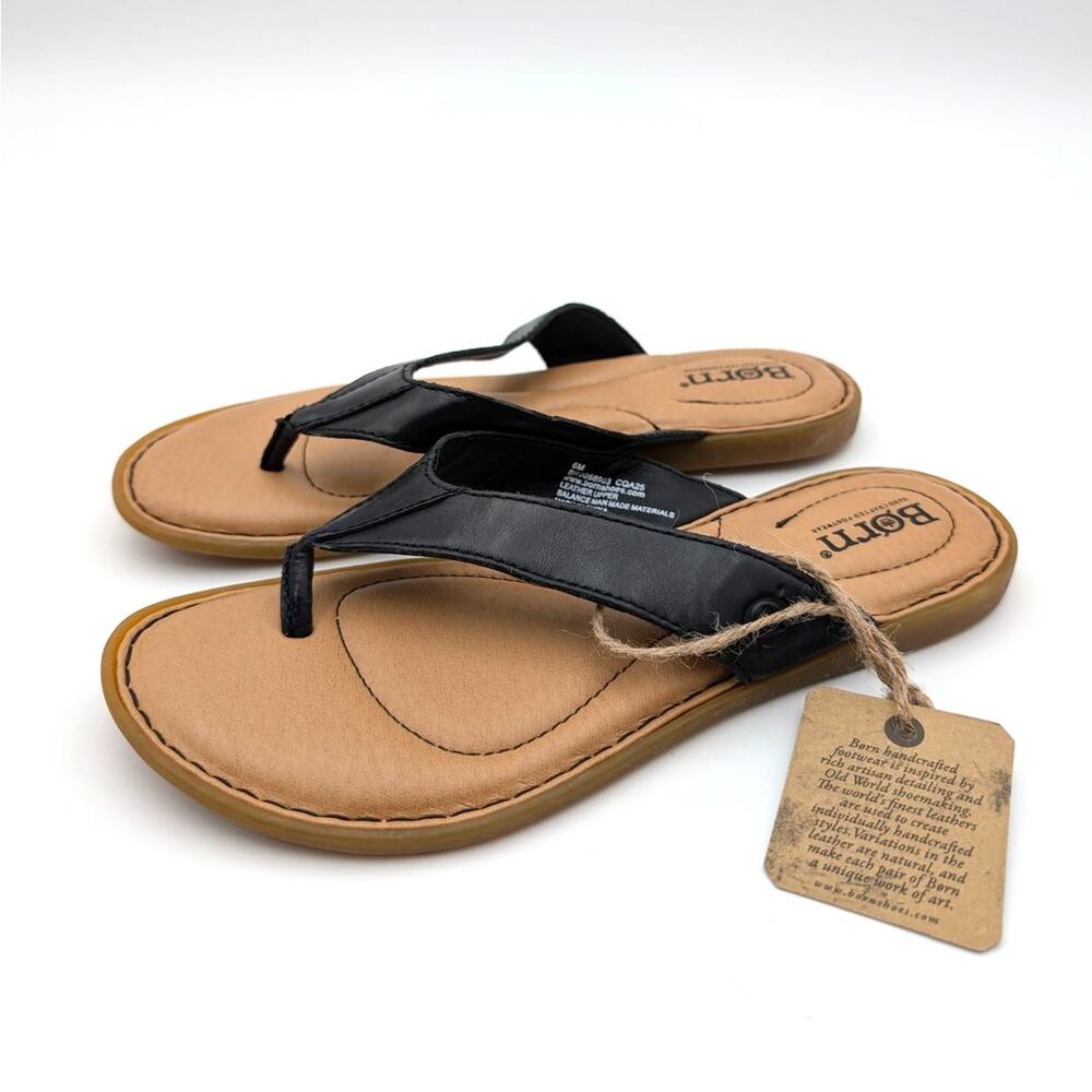 Børn Ciara Flip Flop Thong Sandals Open Toe Women's Black Size US6M EU36.5